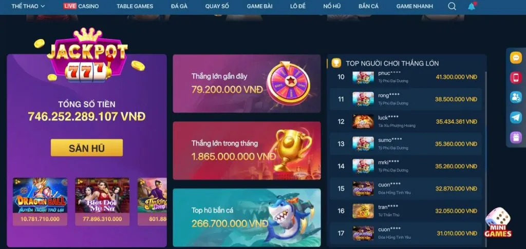 Các sản phẩm cá cược và trò chơi ole777 link